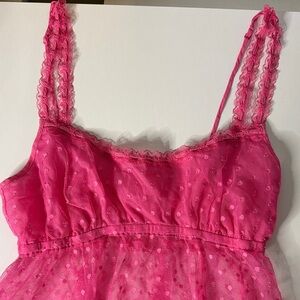 Victoria's Secret Hot Pink Sheer